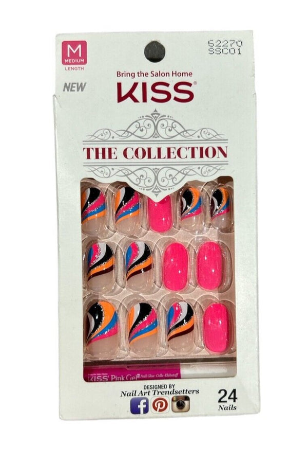 Kiss The Collection Press-On Nails – 24-Piece Set