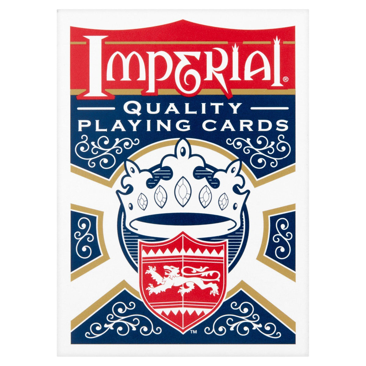 Imperial Playing Cards – Linen Finish 2-Deck Red & Blue Set