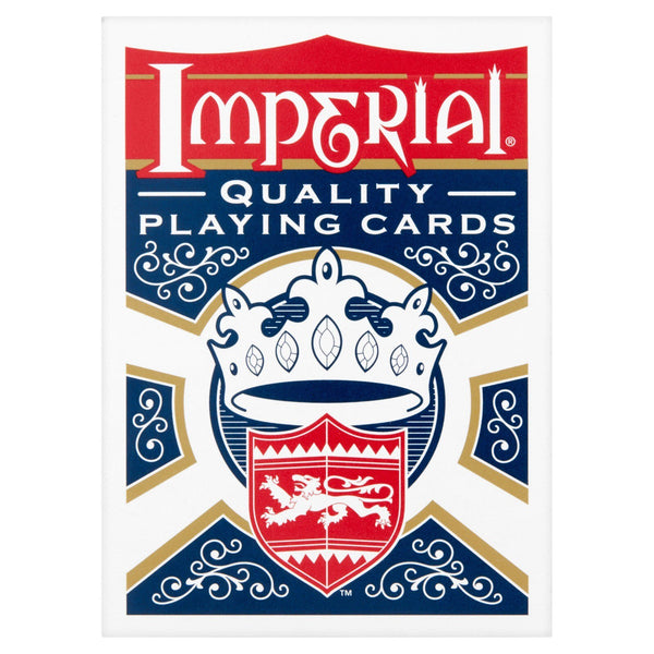 Imperial Playing Cards – Linen Finish 2-Deck Red & Blue Set