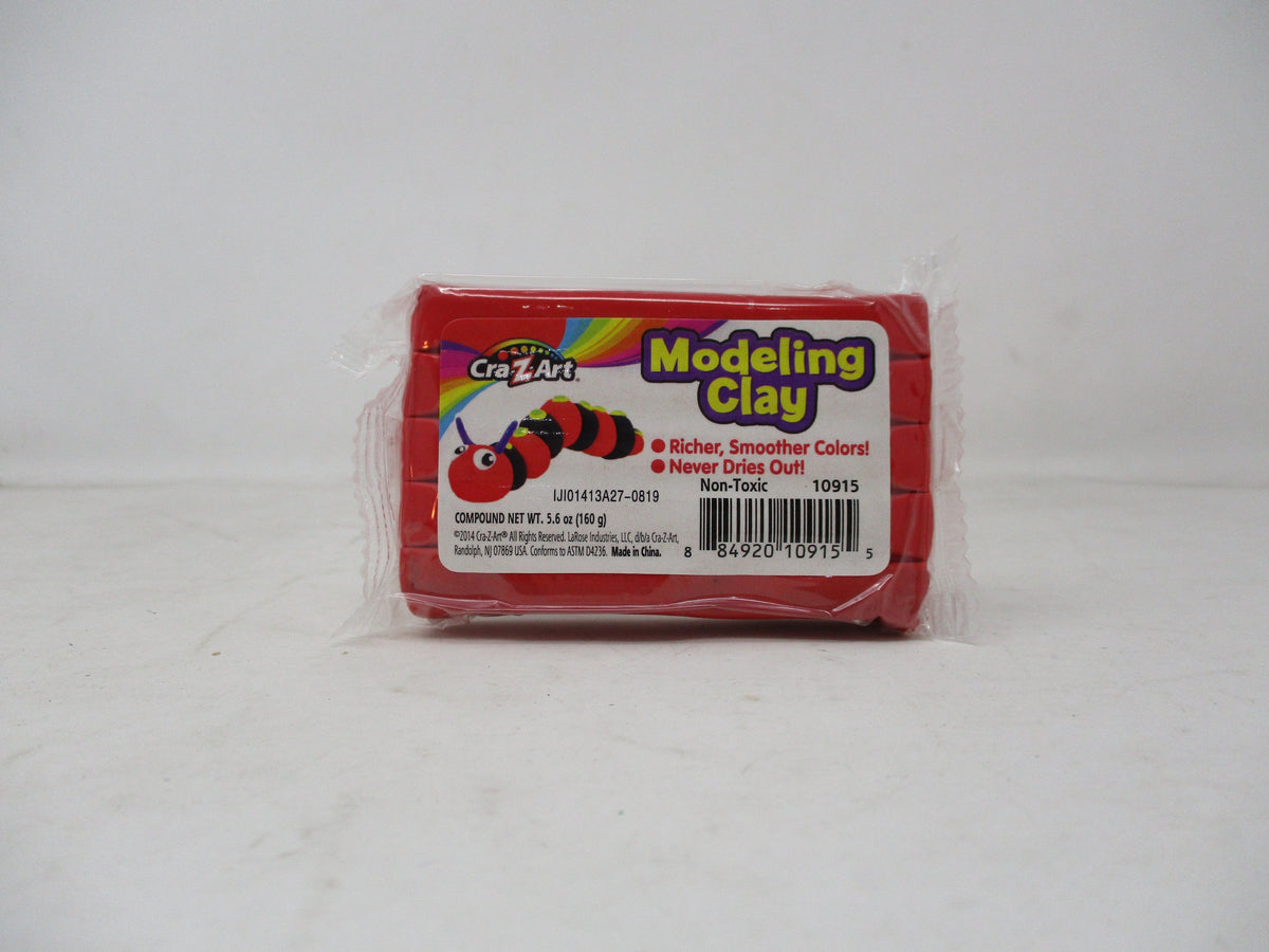 Cra-Z-Art Red Modeling Clay – Soft & Sculpt-Ready, 5.6 oz