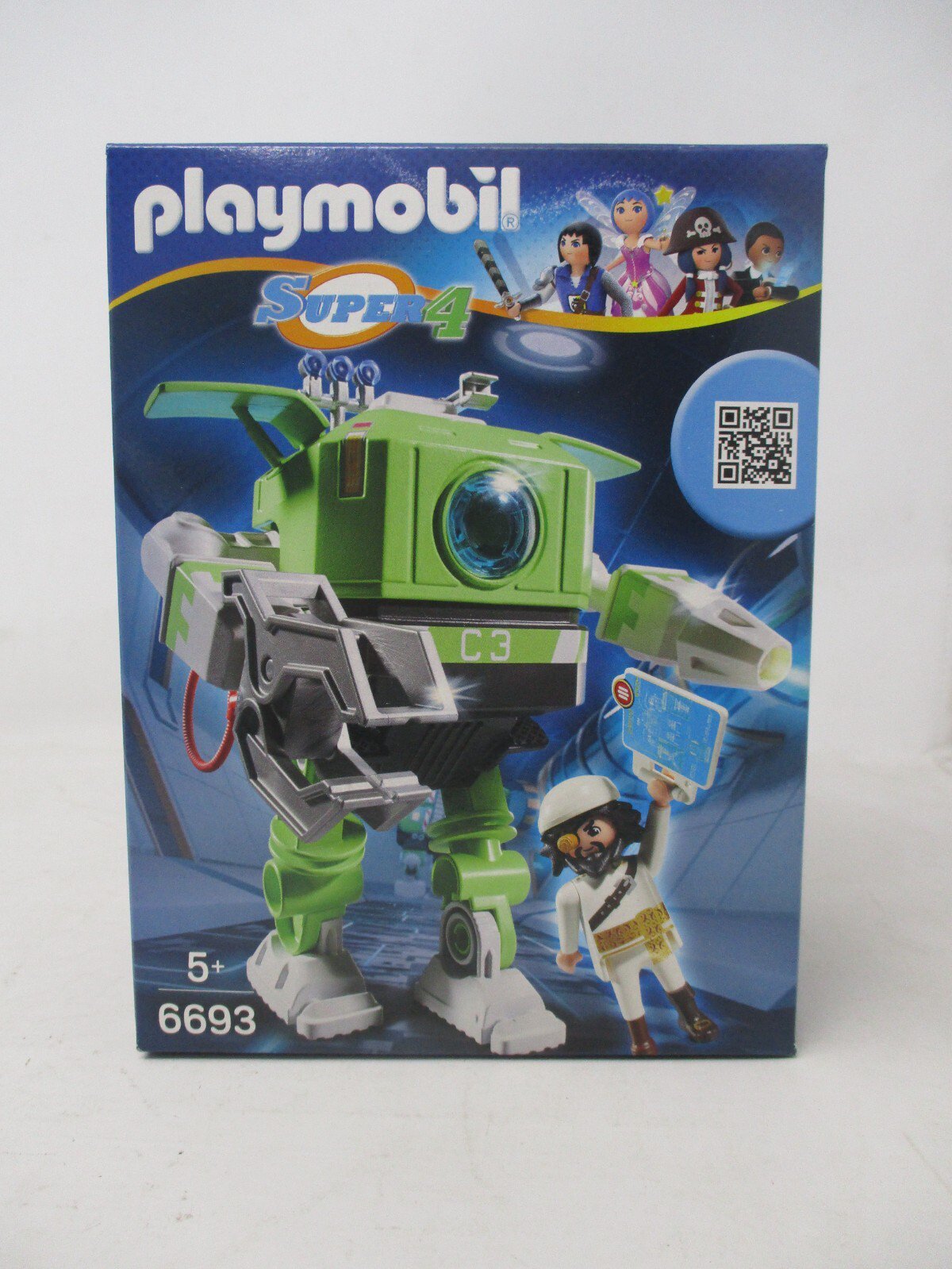 PLAYMOBIL Super 4 Cleano Robot Building Set | Ages 5+
