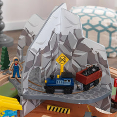 KidKraft Rocky Mountain Wooden Train Set & Table with 50 Accessories