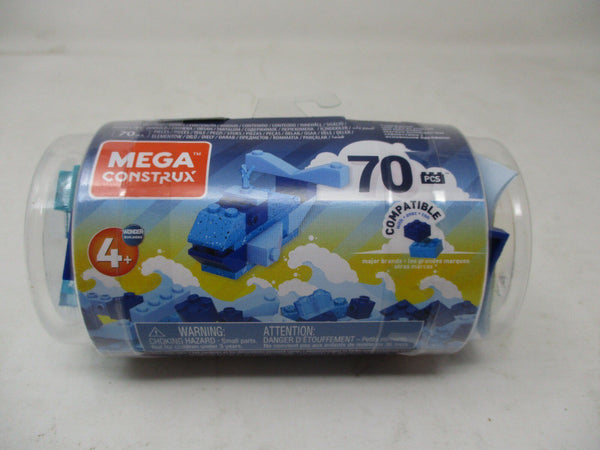 Mega Construx Wonder Builders 70-Piece Building Tube – Blue