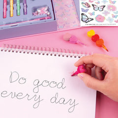 Make It Real Butterfly Sketchbook & Drawing 20-Piece Set