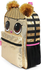 LOL Surprise Queen Bee 16-Inch Gold Sequin Backpack