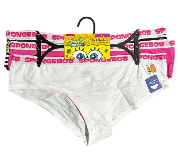 Nickelodeon SpongeBob SquarePants Hipster Underwear 3-Pack – Size XL