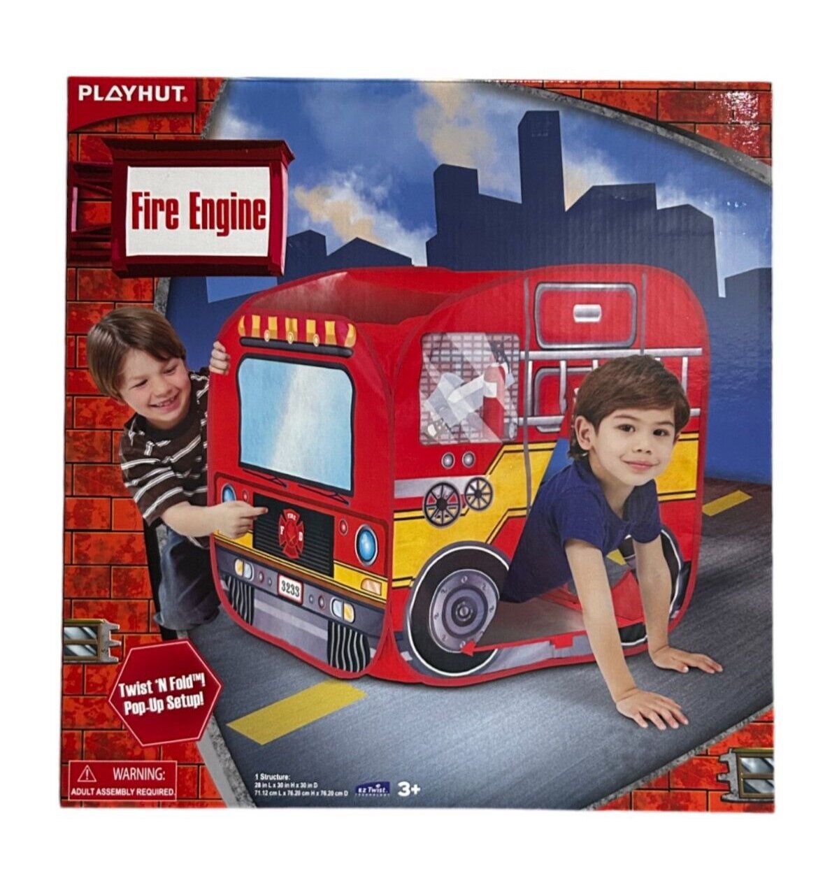 Playhut Mini Fire Vehicle Pop-Up Play Tent for Kids