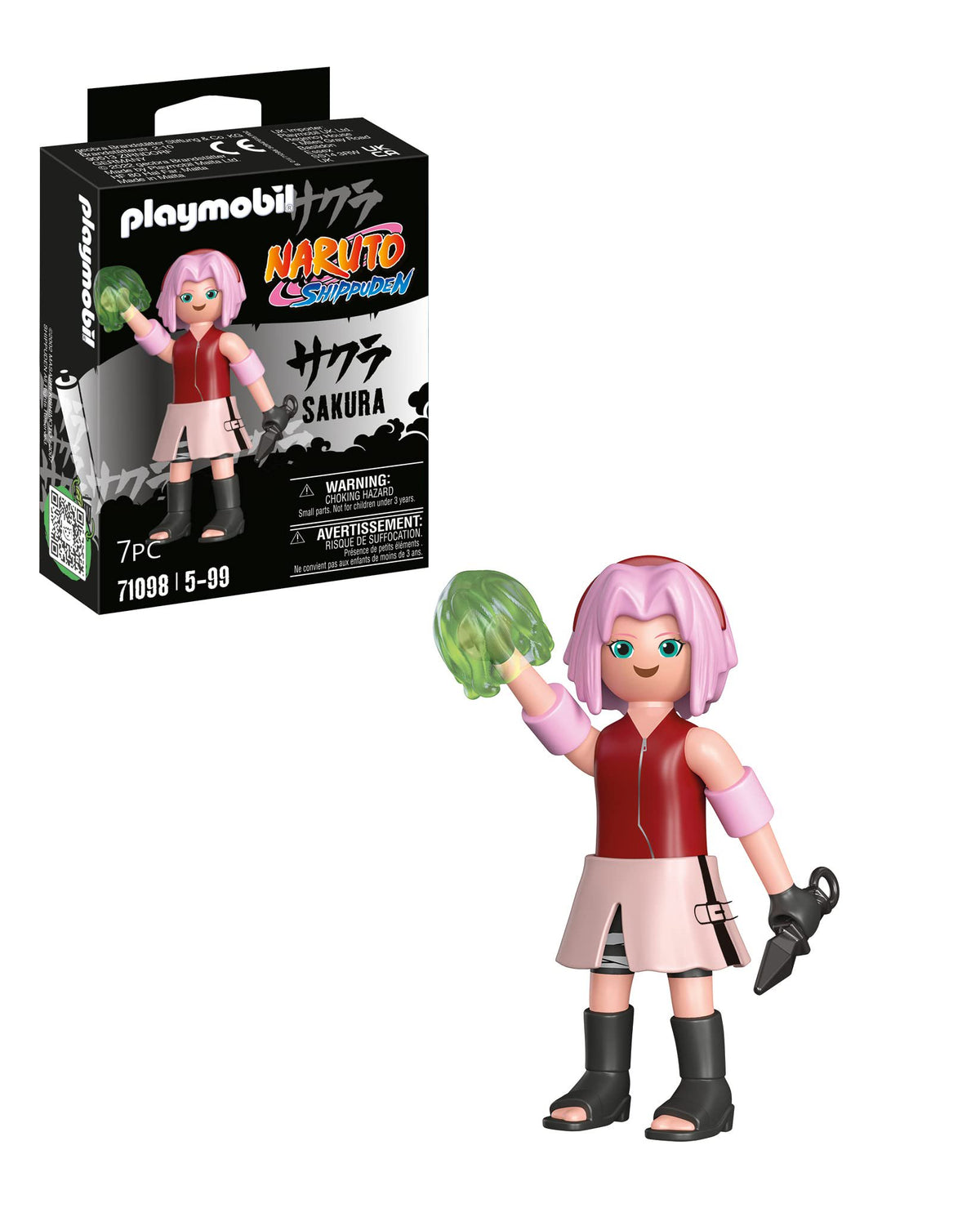 PLAYMOBIL Naruto Sakura Figure with Kunai & Healing Glove