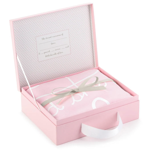 Hallmark Loved Baby Girl Soft Pink Blanket