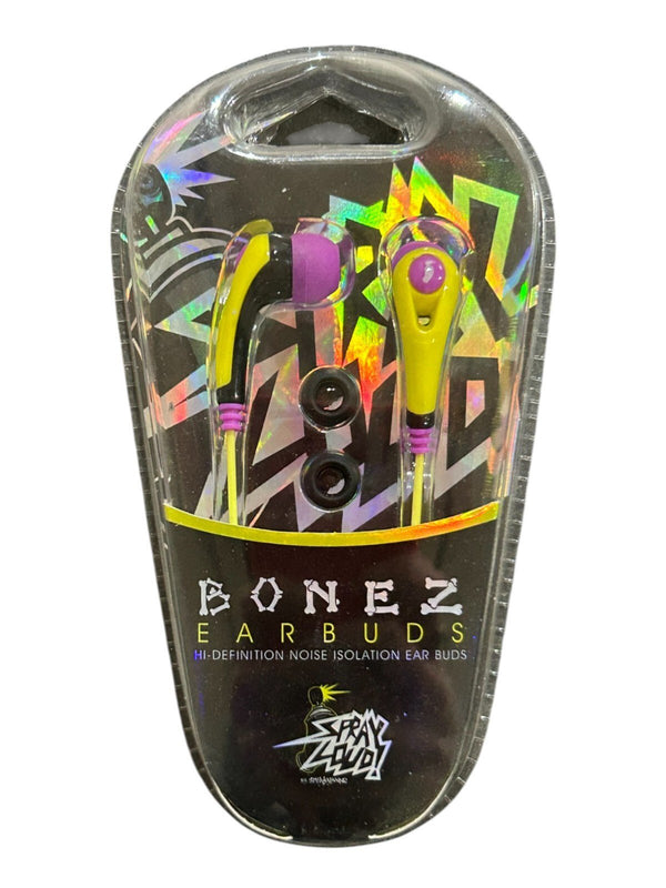 Spray Loud Bonez Earbuds – Hi-Definition Noise Isolating Earphones