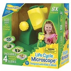 Insect Lore Kids Microscope 8x Magnifier with LED & Butterfly Slides