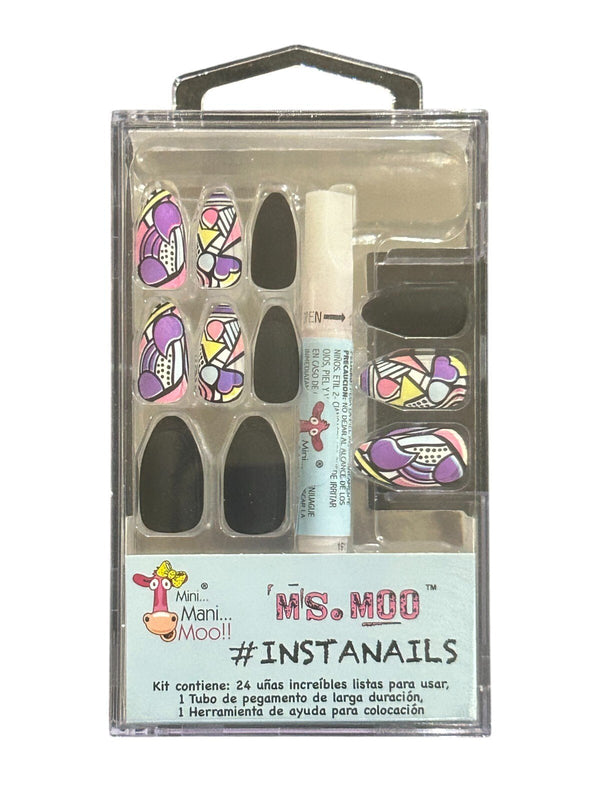 Mini Mani Moo False Nails Ms. Moo – 24-Piece Press-On Set