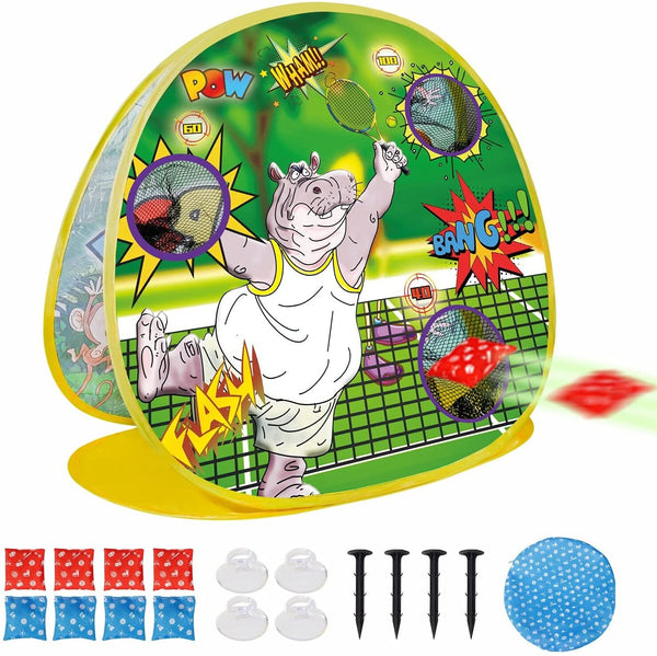 BEEFHN 2-in-1 Kids Bean Bag Toss & Cornhole Board Game
