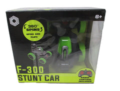 Braha F-300 Remote Control Stunt Car – Green | 360° Spin RC