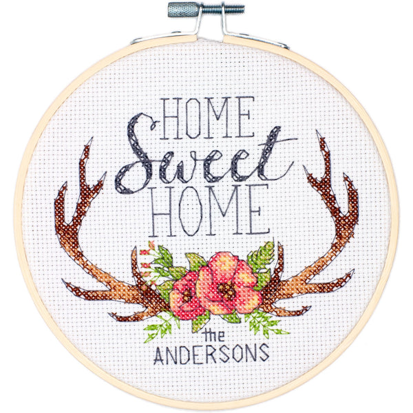 Dimensions Home Sweet Home Cross Stitch Kit with 6" Hoop