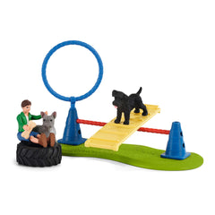 Schleich Farm World Puppy Agility Training 14-Piece Playset