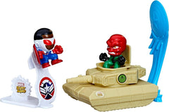 Hasbro Marvel Stunt Squad Captain America vs. Red Skull Playset