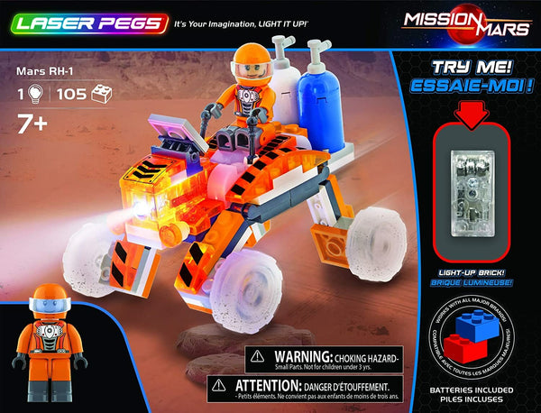 Laser Pegs Mars RH-1 Light-Up Building Block Playset