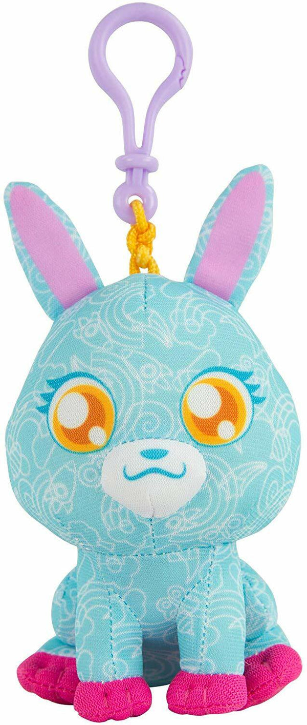 Doodle Bear Clip-On Blue Bunny Plush with Washable Mini Marker