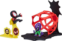 Hasbro Marvel Stunt Squad Miles Morales vs. Prowler Action Playset