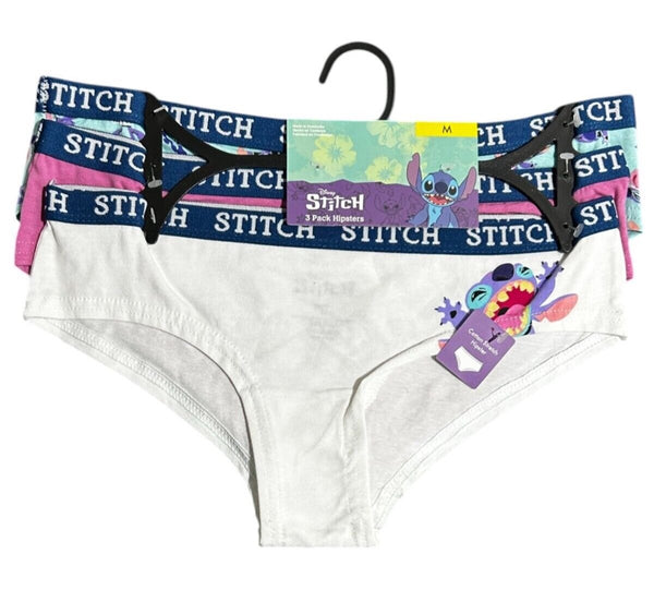 Disney Stitch Hipster Underwear – 3-Pack | Size Large