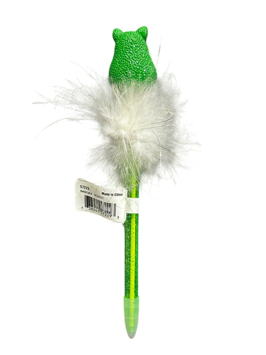 Make It Real 3C4G Catocado Fuzzy Feather Pen – Blue Ink