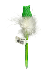 Make It Real 3C4G Catocado Fuzzy Feather Pen – Blue Ink