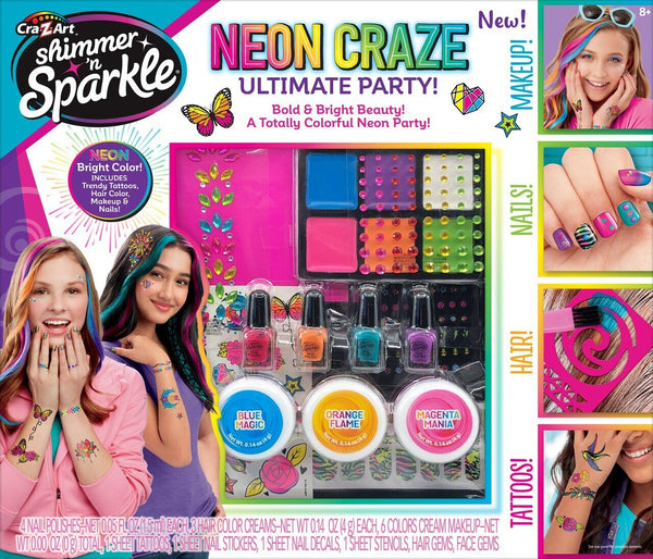 Shimmer 'N Sparkle Neon Craze Ultimate Party Kit by Cra-Z-Art