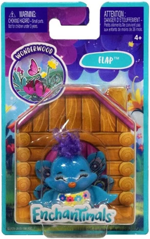 Mattel Enchantimals Wonderwood Flap Blue Peacock Figure