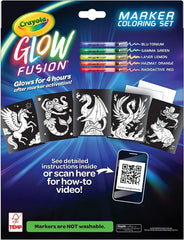 Crayola Glow Fusion Coloring Set – Mythical Creatures