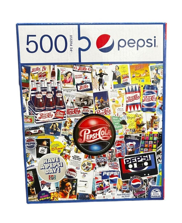 Spin Master Pepsi 500-Piece Jigsaw Puzzle – Retro Pop Culture Art