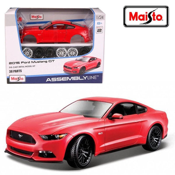 Maisto 1:24 Scale 2015 Ford Mustang GT Assembly Line Model – Red