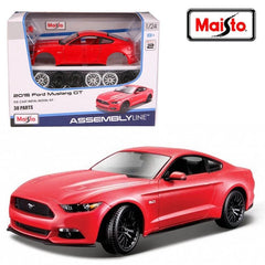 Maisto 1:24 Scale 2015 Ford Mustang GT Assembly Line Model – Red