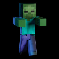Mattel Minecraft Diamond Level Zombie Action Figure 5.5-in with 4 Accessories