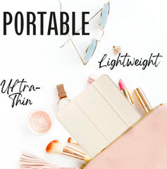 Onyx Professional LED Makeup Mirror – Portable, Dimmable & Rechargeable