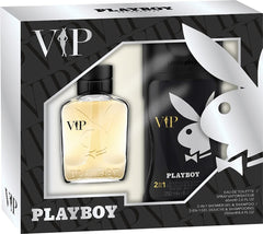 Playboy VIP Men's Gift Set – Eau de Toilette & 2-in-1 Shampoo