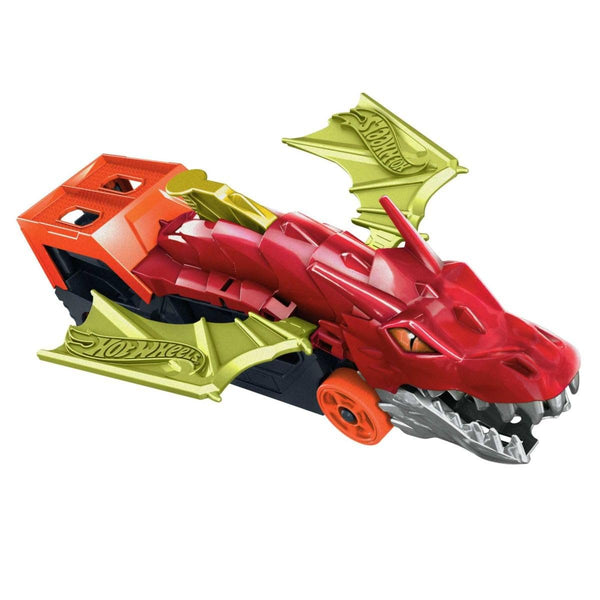 Hot Wheels Dragon Launch Transporter Track Set with 1:64 Car