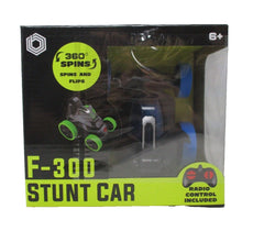 Braha F-300 Stunt RC Car – 360° Spins & Flashing Lights | Blue