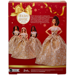 Barbie Signature 2025 Holiday Doll – Silver & Gold Gown