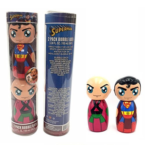 GBG Beauty Superman & Lex Luthor Bubble Bath Dual Pack