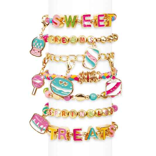 Make It Real: Sweet Treats DIY Bracelet Kit - Create 7 Charm Bracelets, 280PC