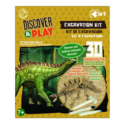 Wuundentoy Stegosaurus Dinosaur Fossil Excavation Kit