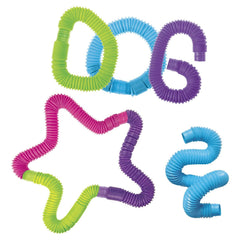 JA-RU Pop N Play Tubes Sensory Toy ASMR Pop Tubes 3-Pack
