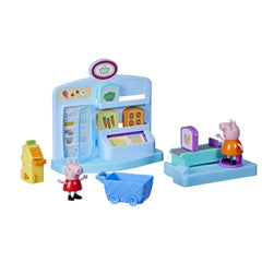 Peppa Pig Supermarket Playset — 2 Figures & 8 Accessories