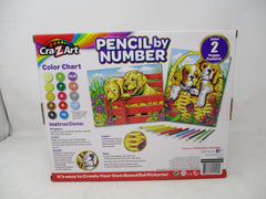 Cra-Z-Art Pencil by Number Puppy Posters Art Kit