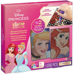 Make It Real Disney Stamp to Reveal Ariel & Cinderella Dot Art