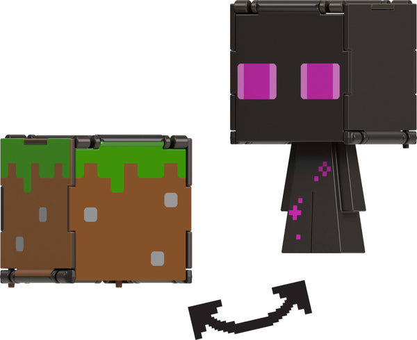 Mattel Minecraft Flippin' Figs 2-in-1 Fidget Figures Collection