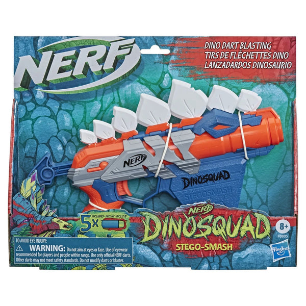 Nerf DinoSquad Stegosmash Dart Blaster with 5 Elite Darts