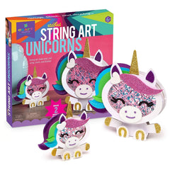 Craft-tastic Stacked String Art Unicorns 3D Kids Craft Kit