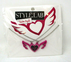 Fashion Angels Style Lab Best Friends Winged Heart Necklaces